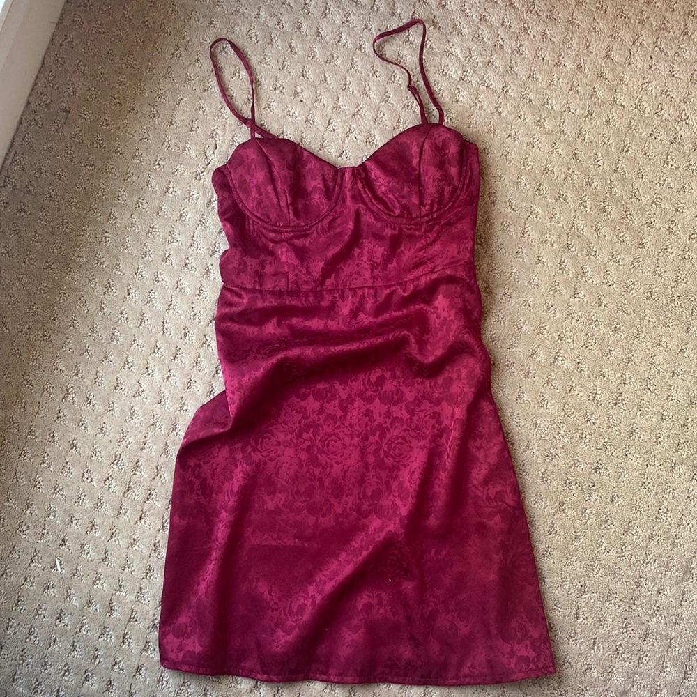 floral strappy mini dress (Princess Polly)